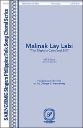 Malinak Lay Labi SATB choral sheet music cover